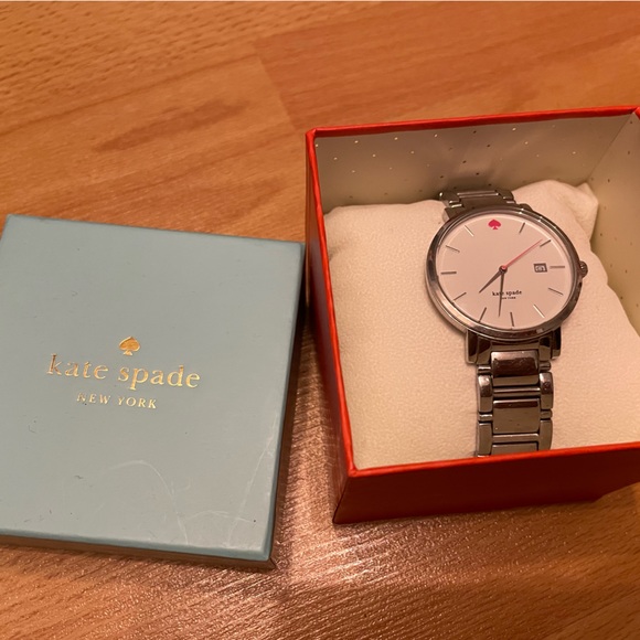 Kate ♠️ Spade Silver Gramercy Watch - Picture 2 of 4